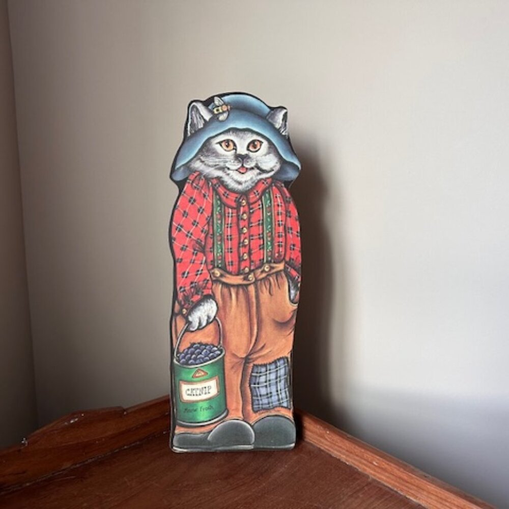 Vintage Roxanne Olsen Art Standing Kitty Cat